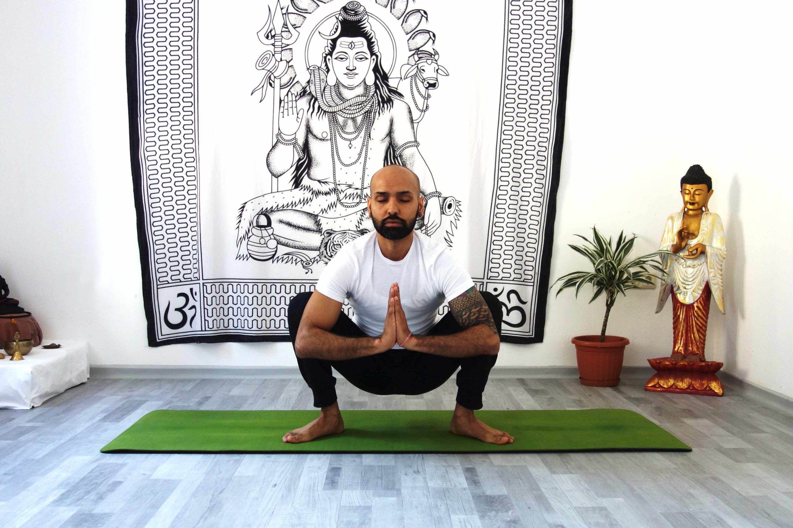 Malasana Garland Pose Yog Temple Hatha Yoga In Europe